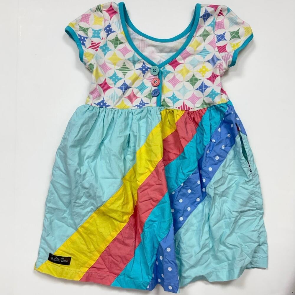 Matilda Jane Let’s Go Together ROY G BIV Dress - Picture 4 of 4